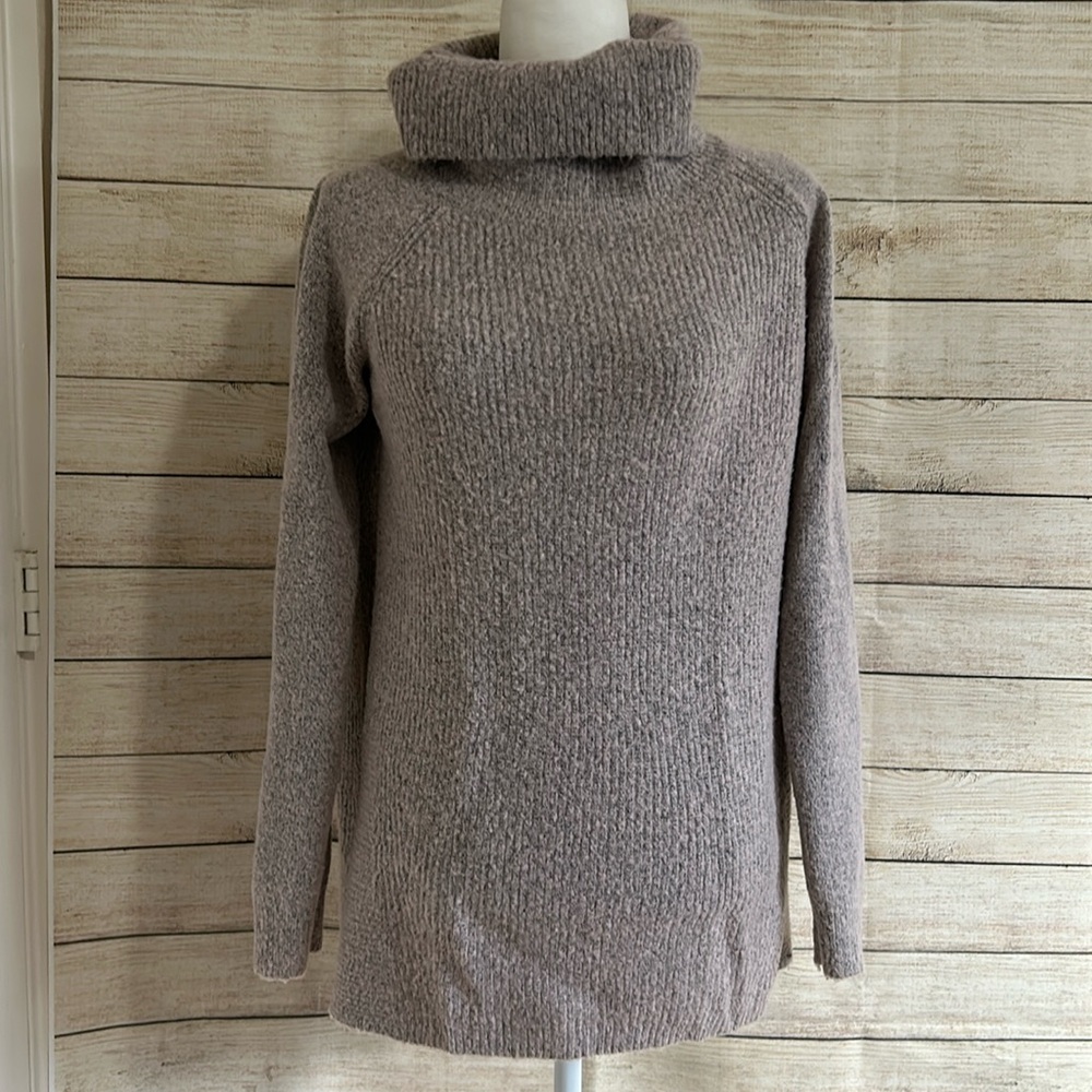 Pink Clover Turtle-neck Sweater